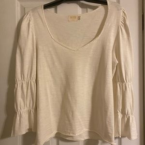 Nation puff sleeve top